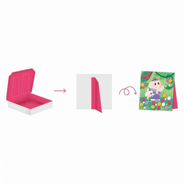 Coffret créatif pour enfant Pompons