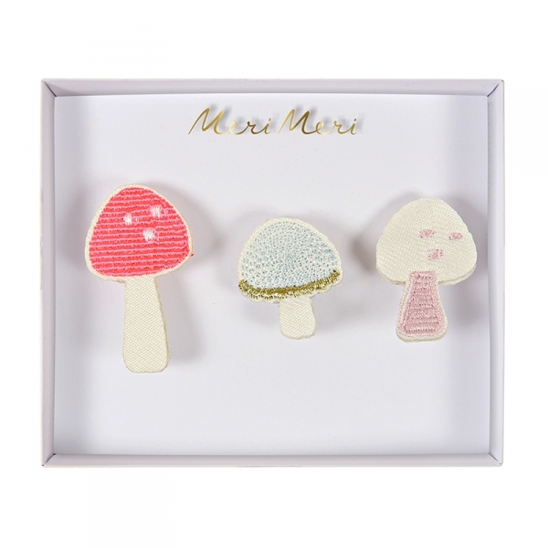 Lot de 3 broches enfant Champignons