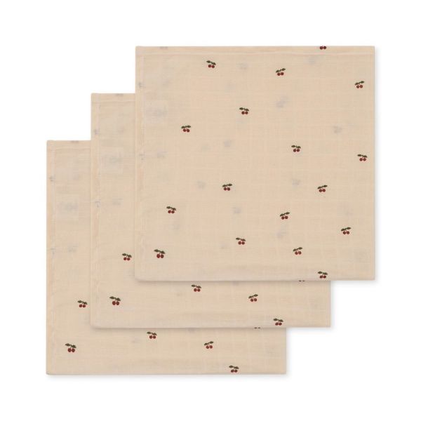 Lot de 3 langes en coton 100% biologique Lemon