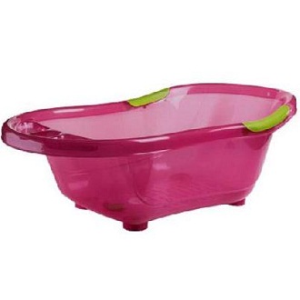 Baignoire bébé avec vidange Rose