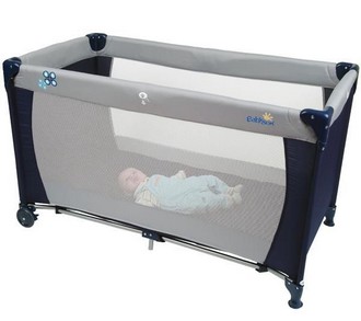 Lit parapluie marine gris