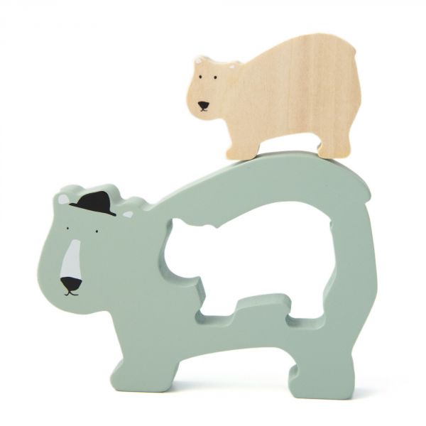Puzzle en bois bébé Mr. Polar Bear