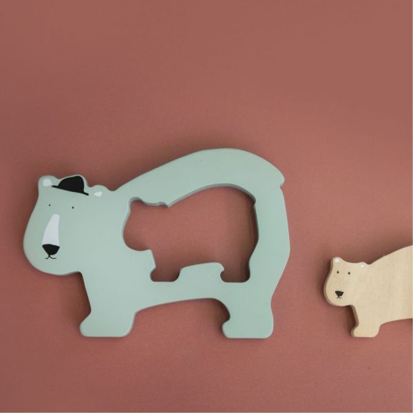Puzzle en bois bébé Mr. Polar Bear