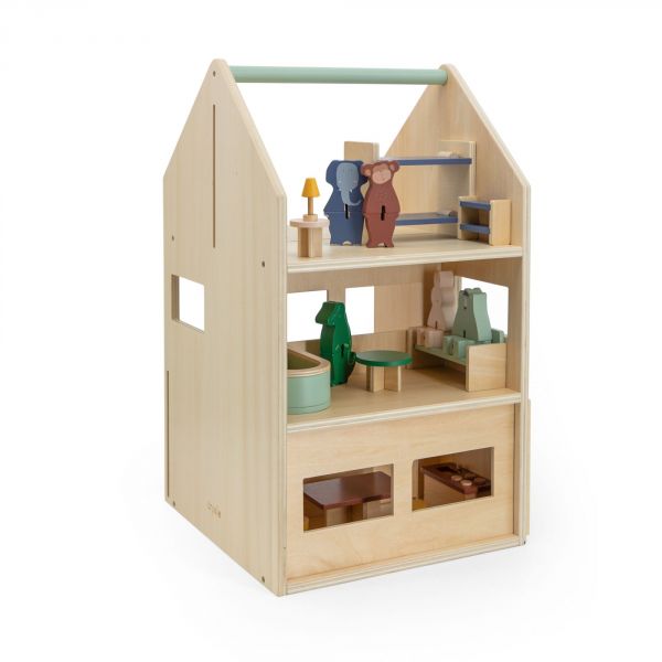 Jouet d'éveil maison en bois All Animals