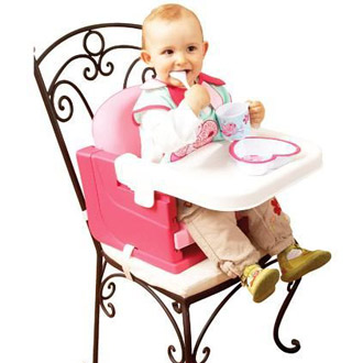 Rehausseur de chaise rose