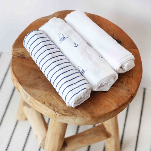 Lot de 3 langes Cap Ferret