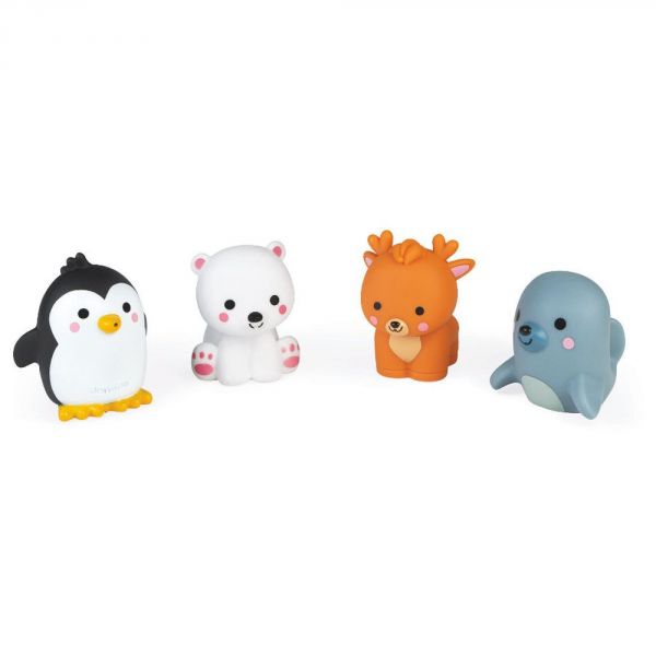 Jouet de bain gicleur lot de 4 Animaux polaires