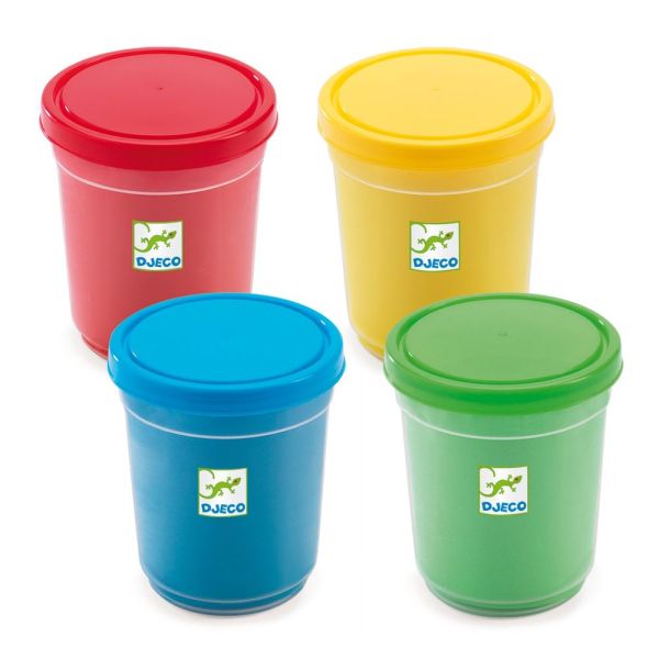 Lot de 4 pots de pâte à modeler Multicolore