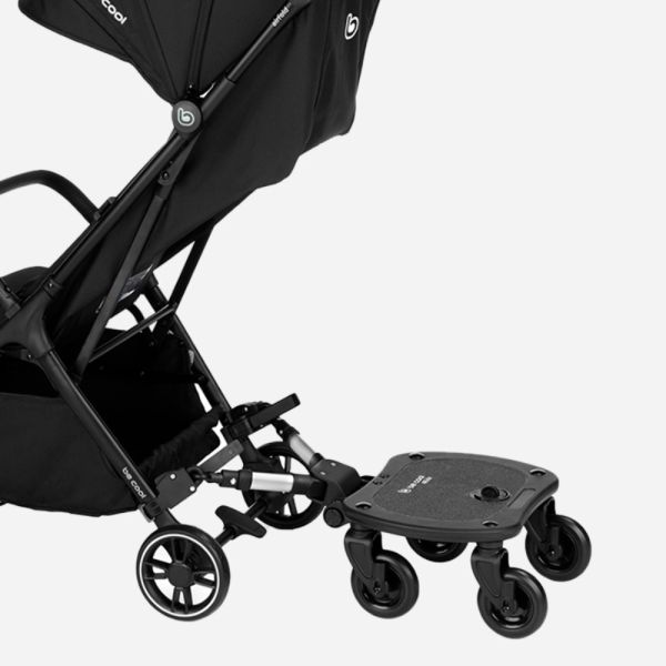 Plateforme pour poussette universelle avec 4 roues noir