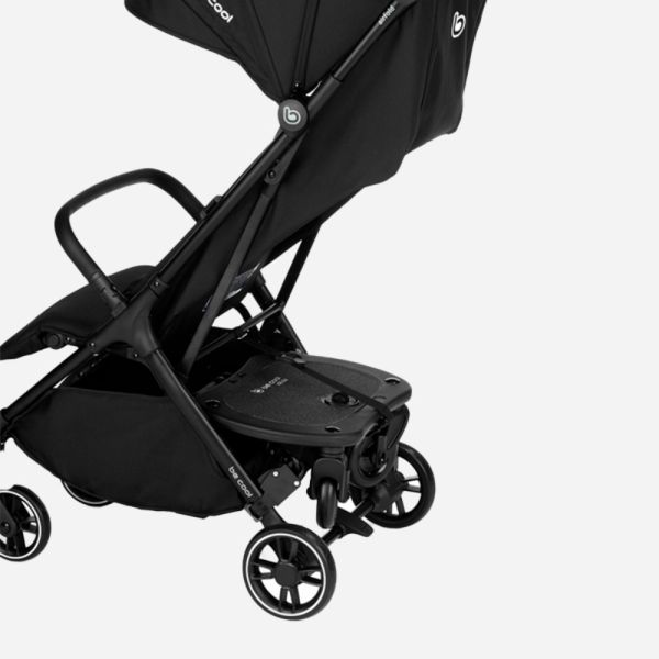 Plateforme pour poussette universelle avec 4 roues noir