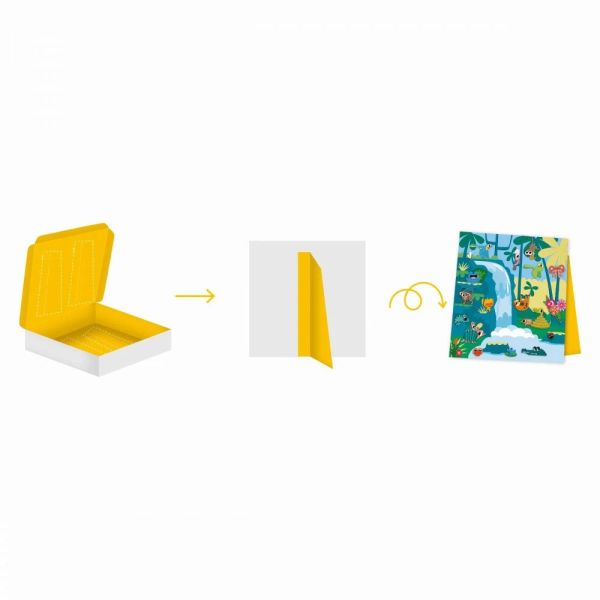 Coffret créatif gommettes stickers et décors Jungle