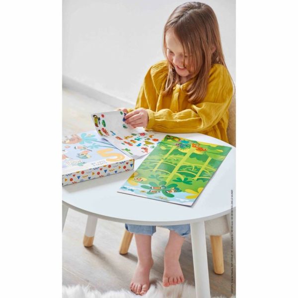 Coffret créatif gommettes stickers et décors Jungle