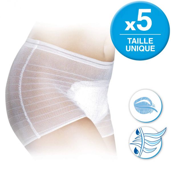 Lot de 5 culottes filets extensibles TU