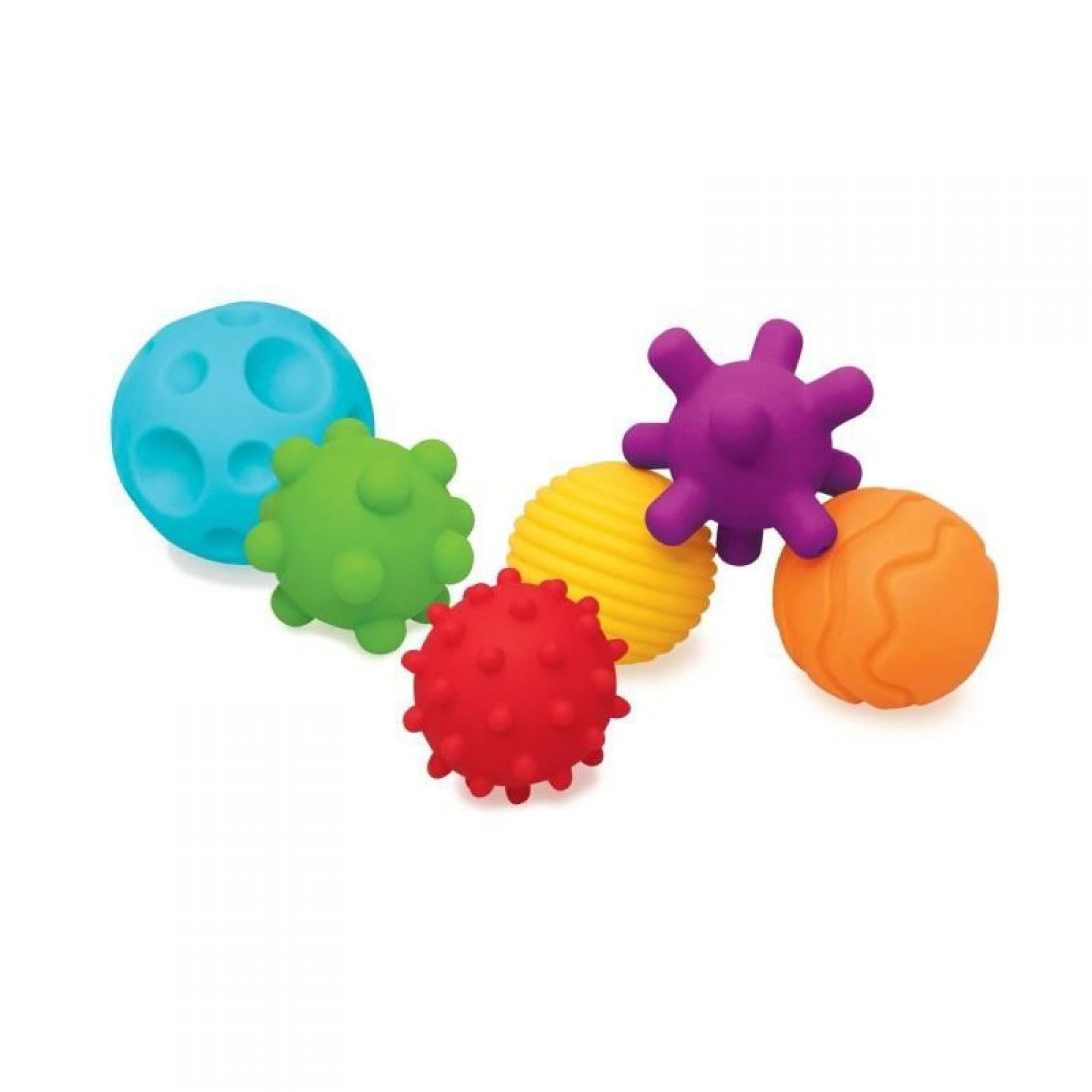 Ensemble de balles sensorielles bébé Lot 6 balles texturées sensorielles  Balles de Massage sensorielles multifonctionnelles bébé - A