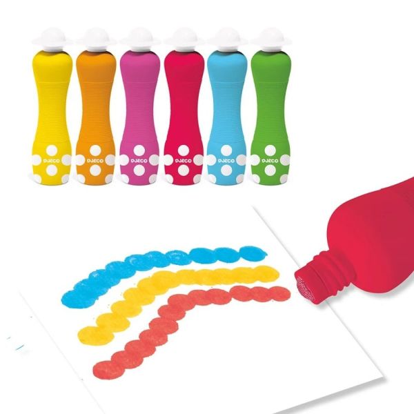 6 feutres marqueurs mousse pour enfant