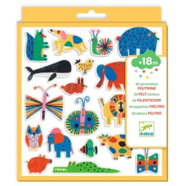 Gommettes en feutrine - Des animaux partout !