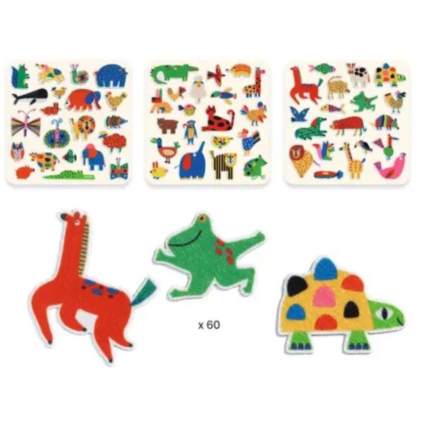 Gommettes en feutrine - Des animaux partout !