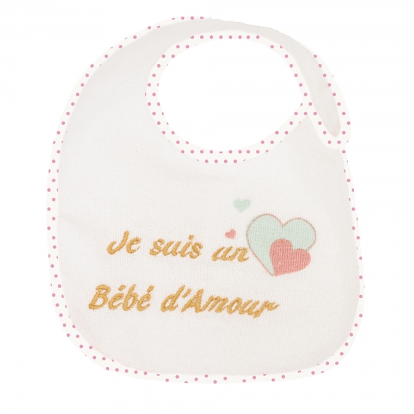 Lot de 7 bavoirs naissance - Baby Love pastel