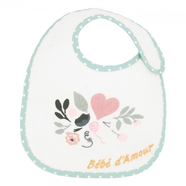 Lot de 7 bavoirs naissance - Baby Love pastel