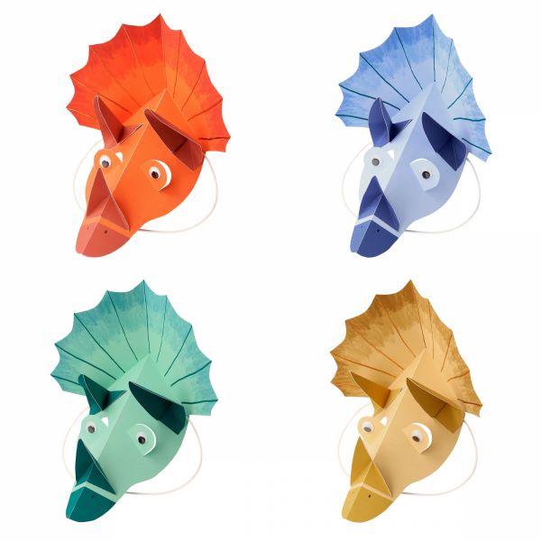 Lot de 8 chapeaux de fête Tricératops