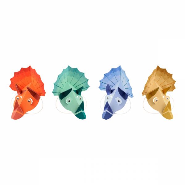 Lot de 8 chapeaux de fête Tricératops