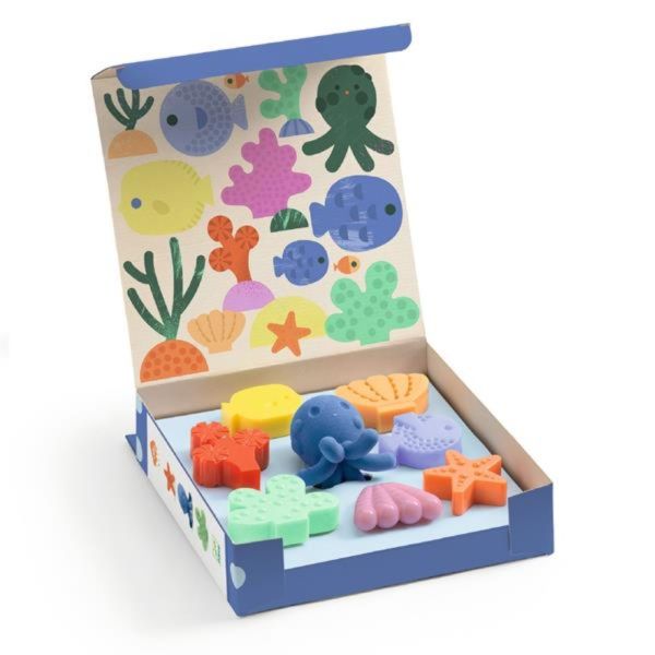 8 crayons de cire - Un joyeux océan