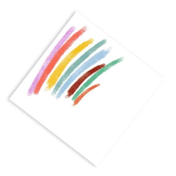 8 crayons de cire - Une drôle de forêt