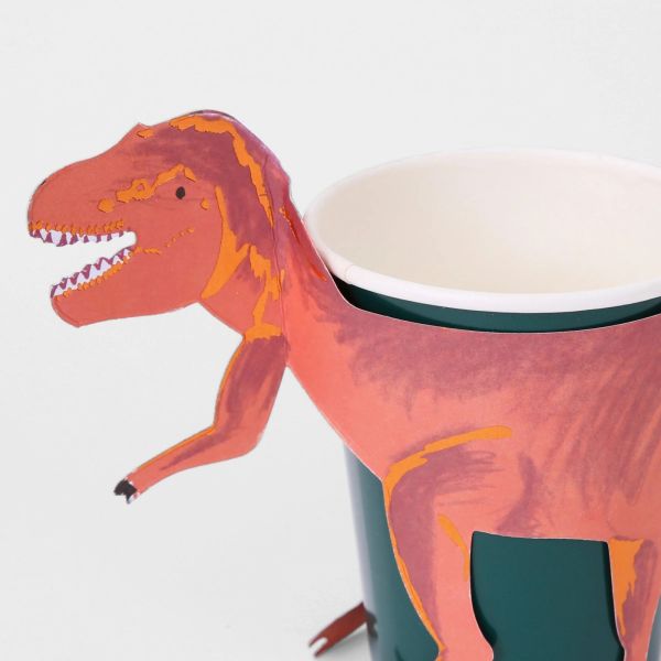 Lot de 8 gobelets T-Rex