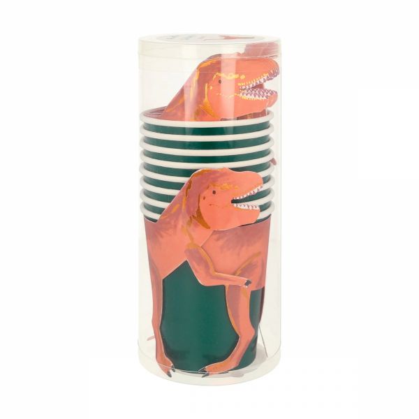 Lot de 8 gobelets T-Rex