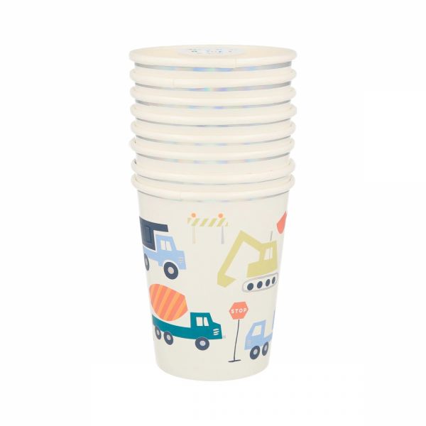 Lot de 8 gobelets Le Chantier de Construction