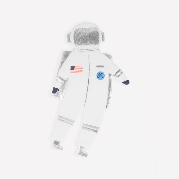 Lot de 16 serviettes Astronautes