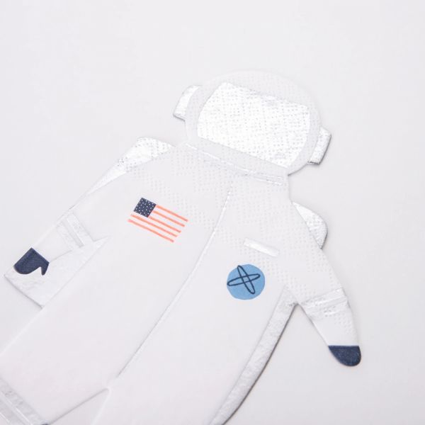 Lot de 16 serviettes Astronautes