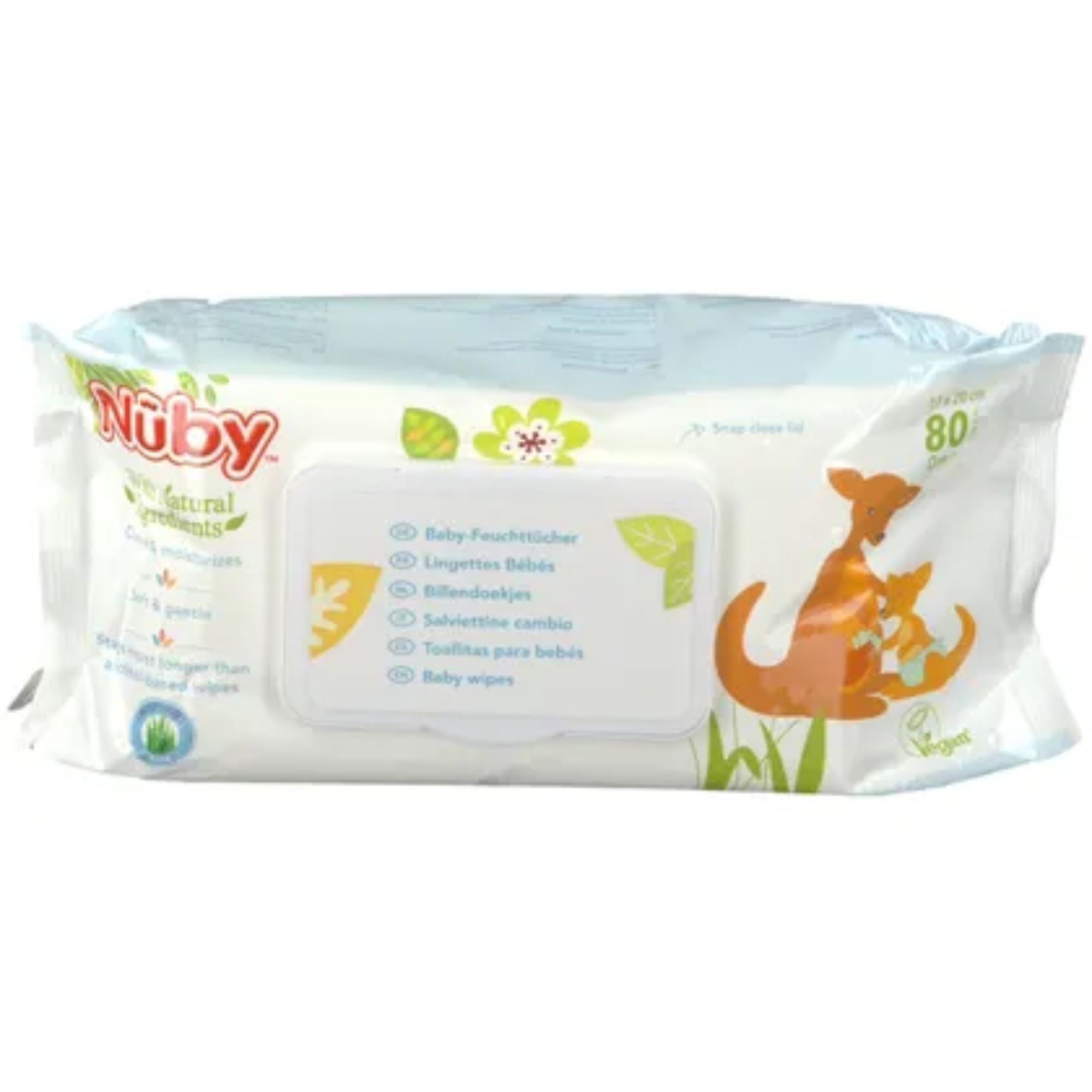 Lot de 80 lingettes antibactériennes pour le change - Made in Bébé