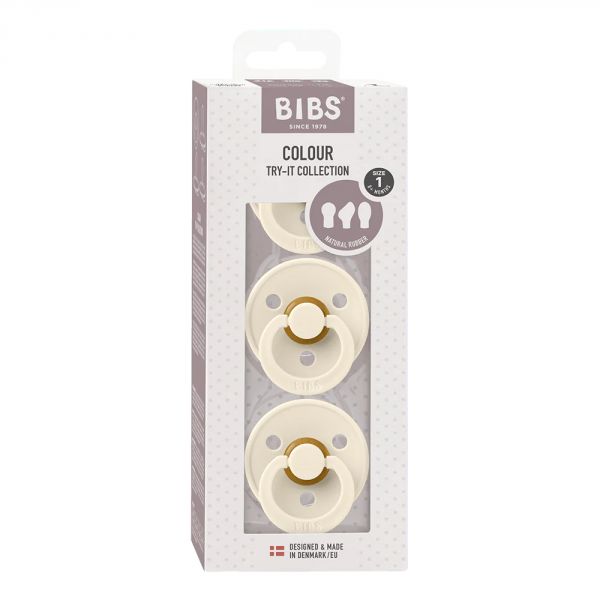Pack de 3 sucettes Try-It Ivory
