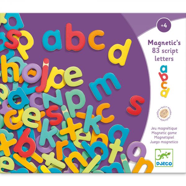 Magnétiques bois 83 script letters