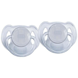 Sucettes x2 transp3-6 mois