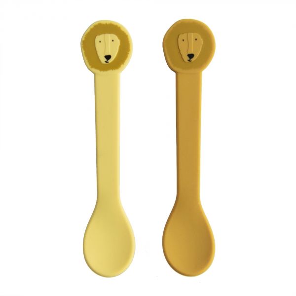 Lot de 2 cuillères en silicone Mr. Lion