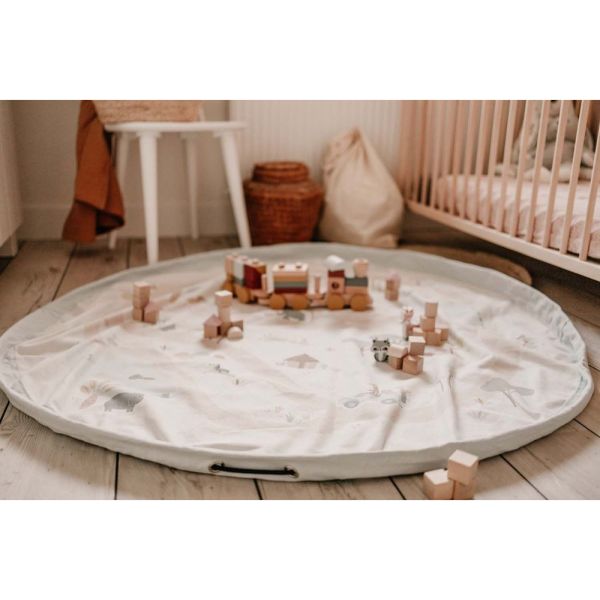 Grand sac à jouets / tapis de jeu 2 en 1 Jungle