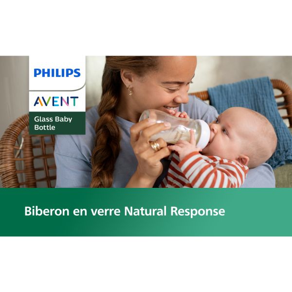 Biberon Natural verre response 240 ml