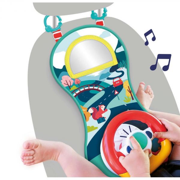Panneau d'activités volant de voiture