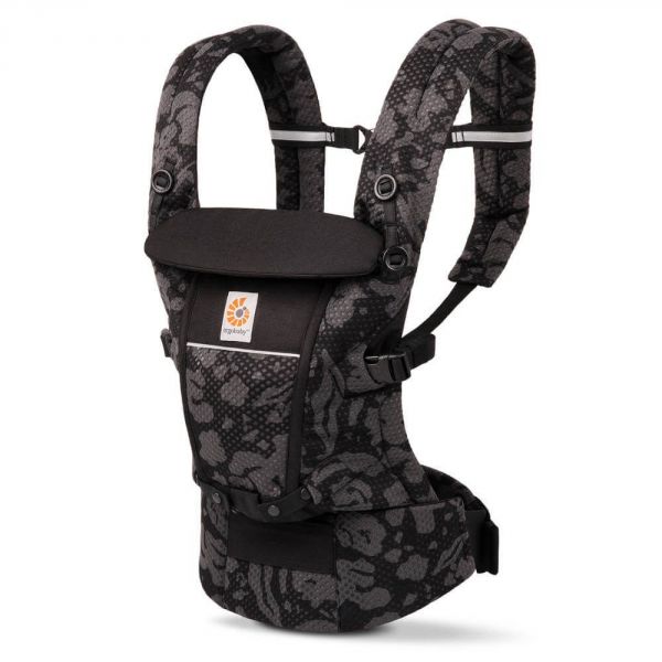 Porte-bébé Adapt Mesh Softflex - Fleurs noires