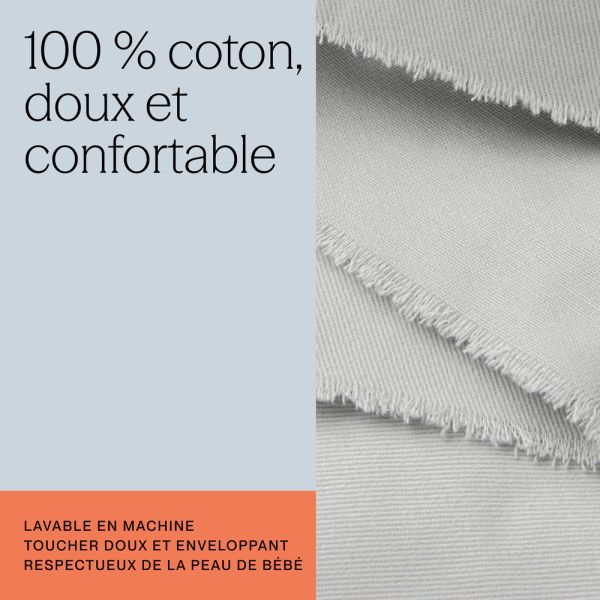 Porte-Bébé Adapt Soft Touch Coton - Gris perle