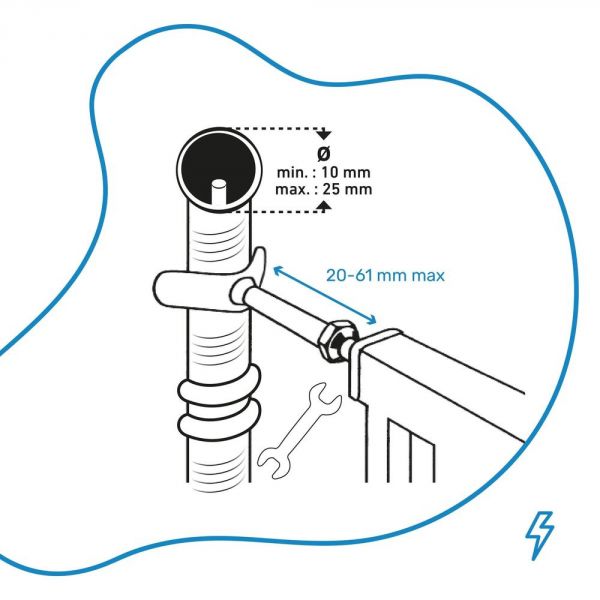 Adaptateur pour barrière d'escalier