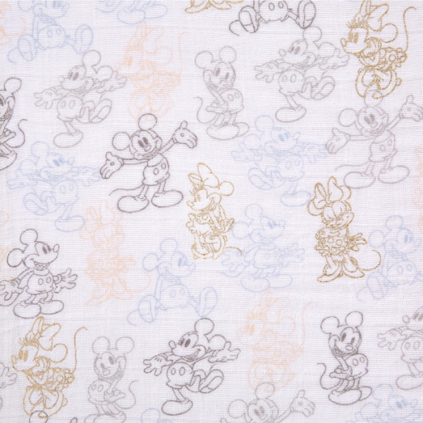 Lot de 3 maxi langes en coton Mickey & Minnie