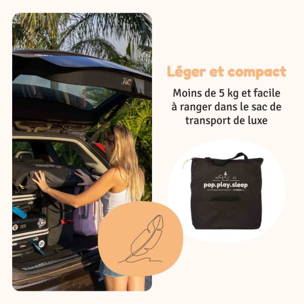 Lit de voyage Instant Blanc Sable