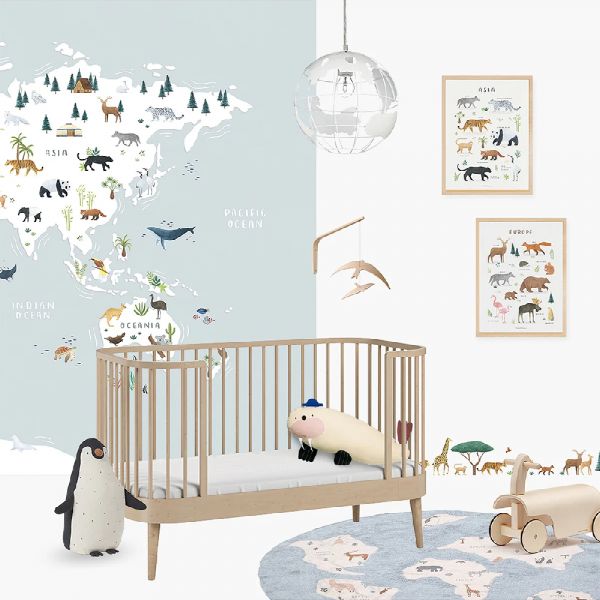Affiche enfant - Animaux d'Europe 30 x 40 cm