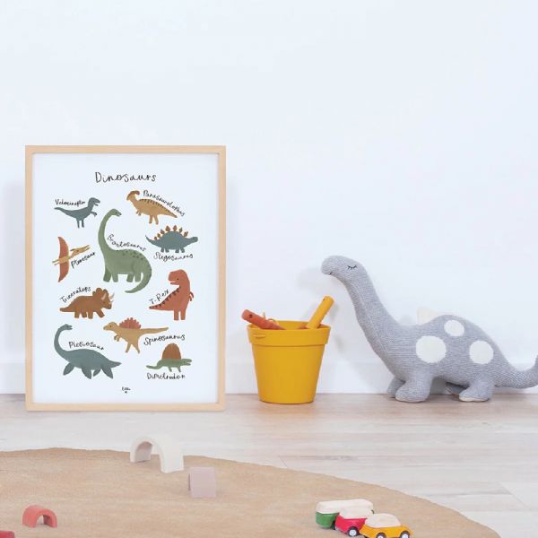 Affiche enfant - Dinosaures 30 x 40 cm