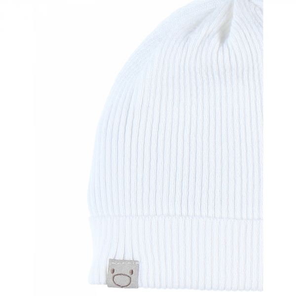 Bonnet de naissance bio blanc