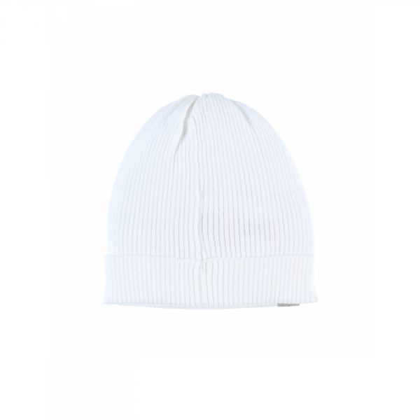 Bonnet de naissance bio blanc