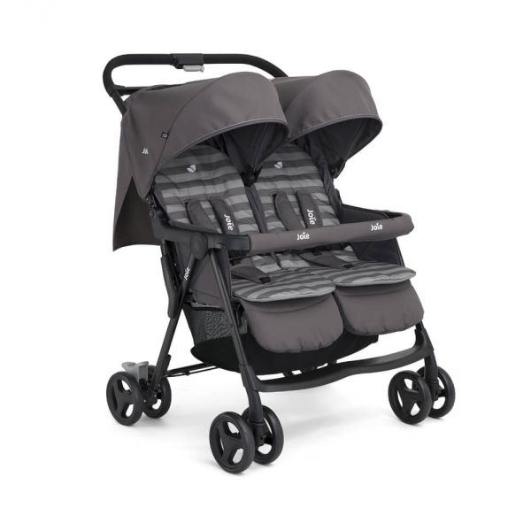 Poussette double Aire Twin Dark Pewter